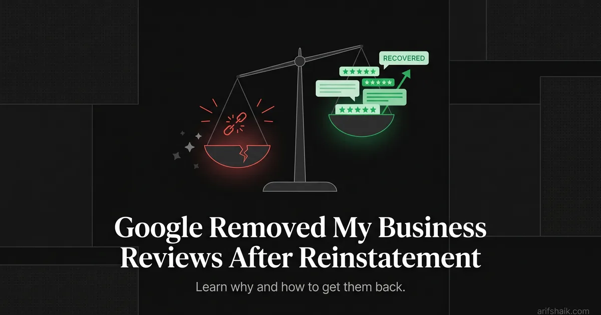 Google Business Profile with disappearing review stars after reinstatement